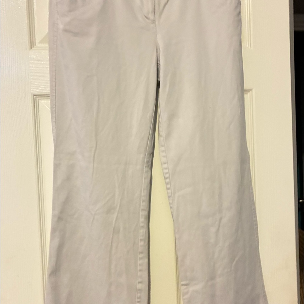 New York & Company Cream Boot Cut Flare Pants